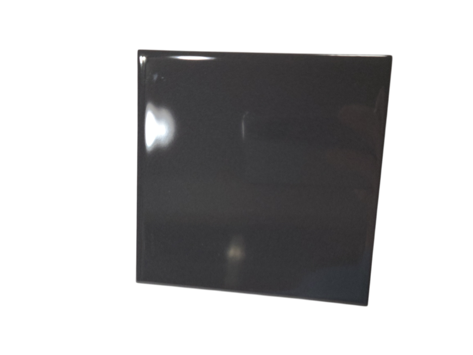 Dark Gray Ceramic Tile 4.25 in Subway Square Shower Backsplash Mid Century Grey
