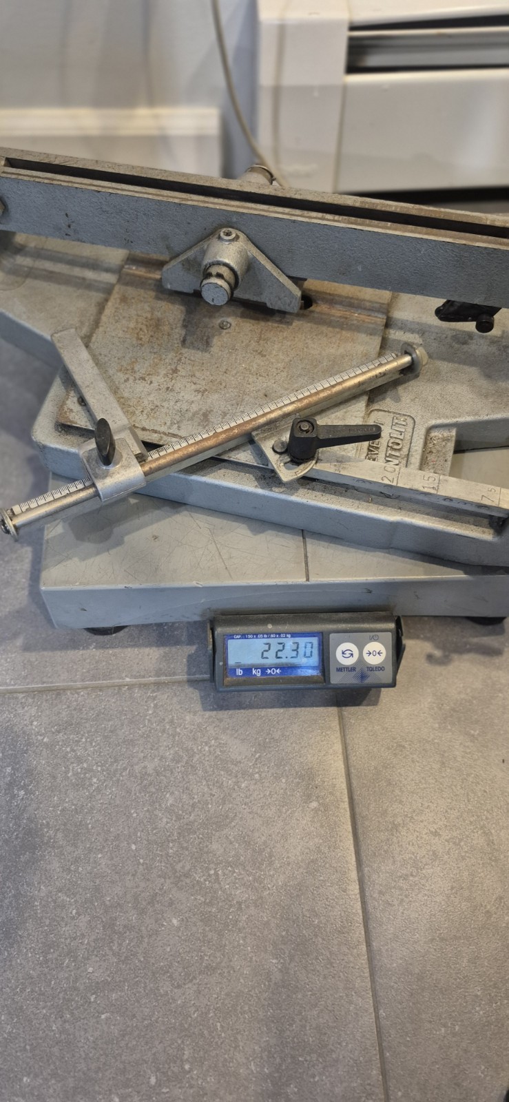 Vintage Brevetti Montolit Italian Manual Tile Cutter Tested And Works