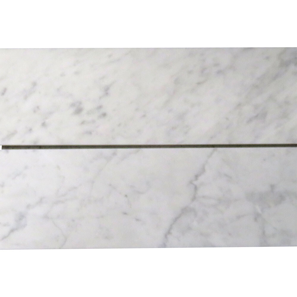 C43AH 6×18 Carrara White Marble Wall and Floor Tile Honed Venato Bianco