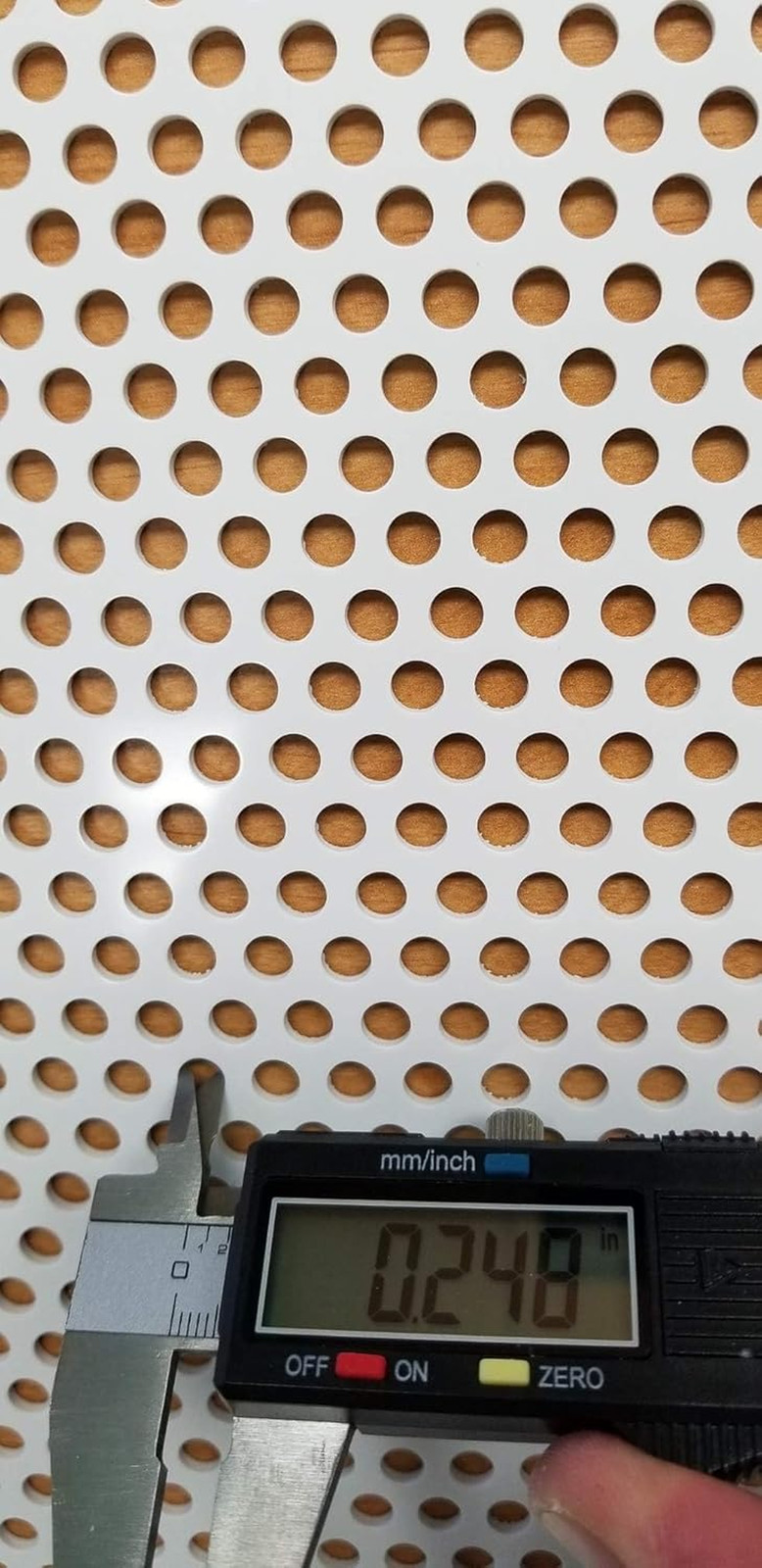 2′ x 2′ White Perforated Ceiling Tiles – 5 Pack with 1/4″ Holes, Easy Install
