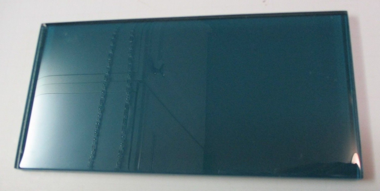 1 Subway Glass Wall Tile 7-3/4″ Aqua Blue / Teal Green Gloss Backsplash Accent