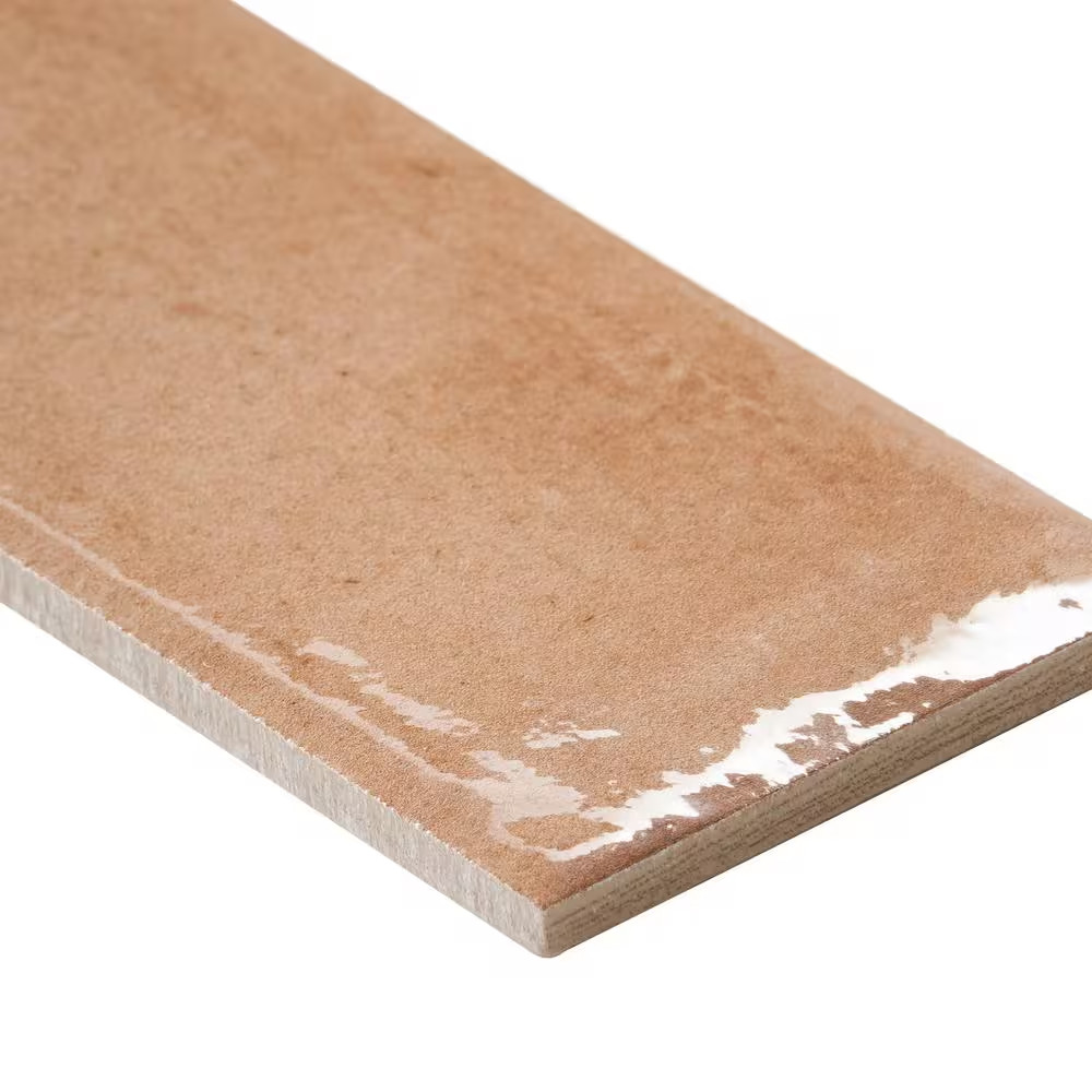 Tint Terracotta 2.95 In. X 15.74 In. Polished Porcelain Wall Tile (14.2 Sq. Ft./