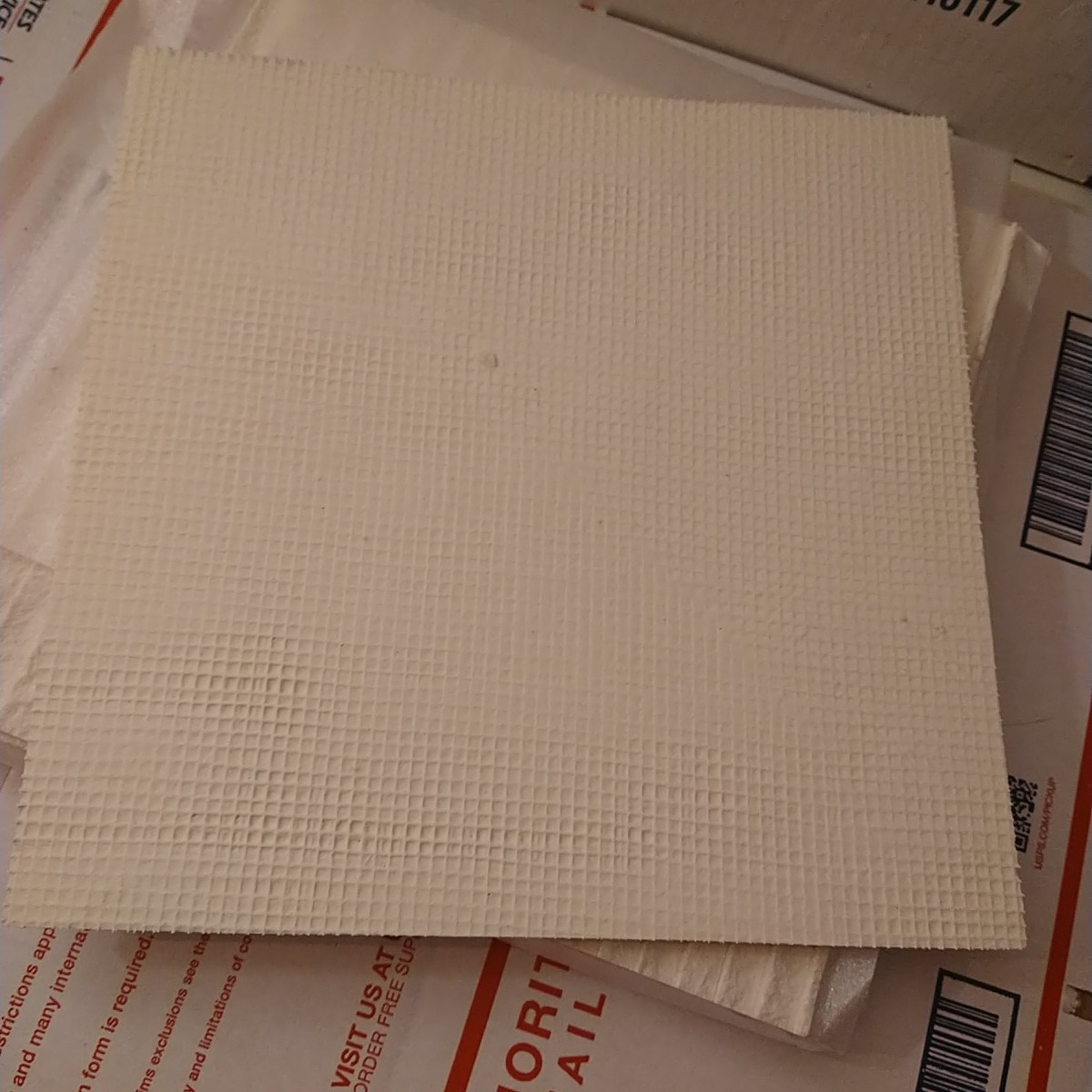 2 Pcs 3D White Faux Stone Wall Panels 11.8’‘ x 11.8’’ x 0.2”, Inorganic Clay