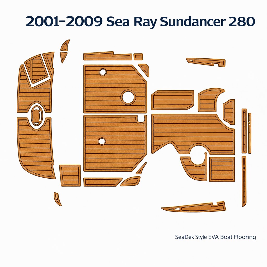2001-2009 Sea Ray 280 Sundancer EVA Foam Boat Flooring Swim Platform Cockpit Mat