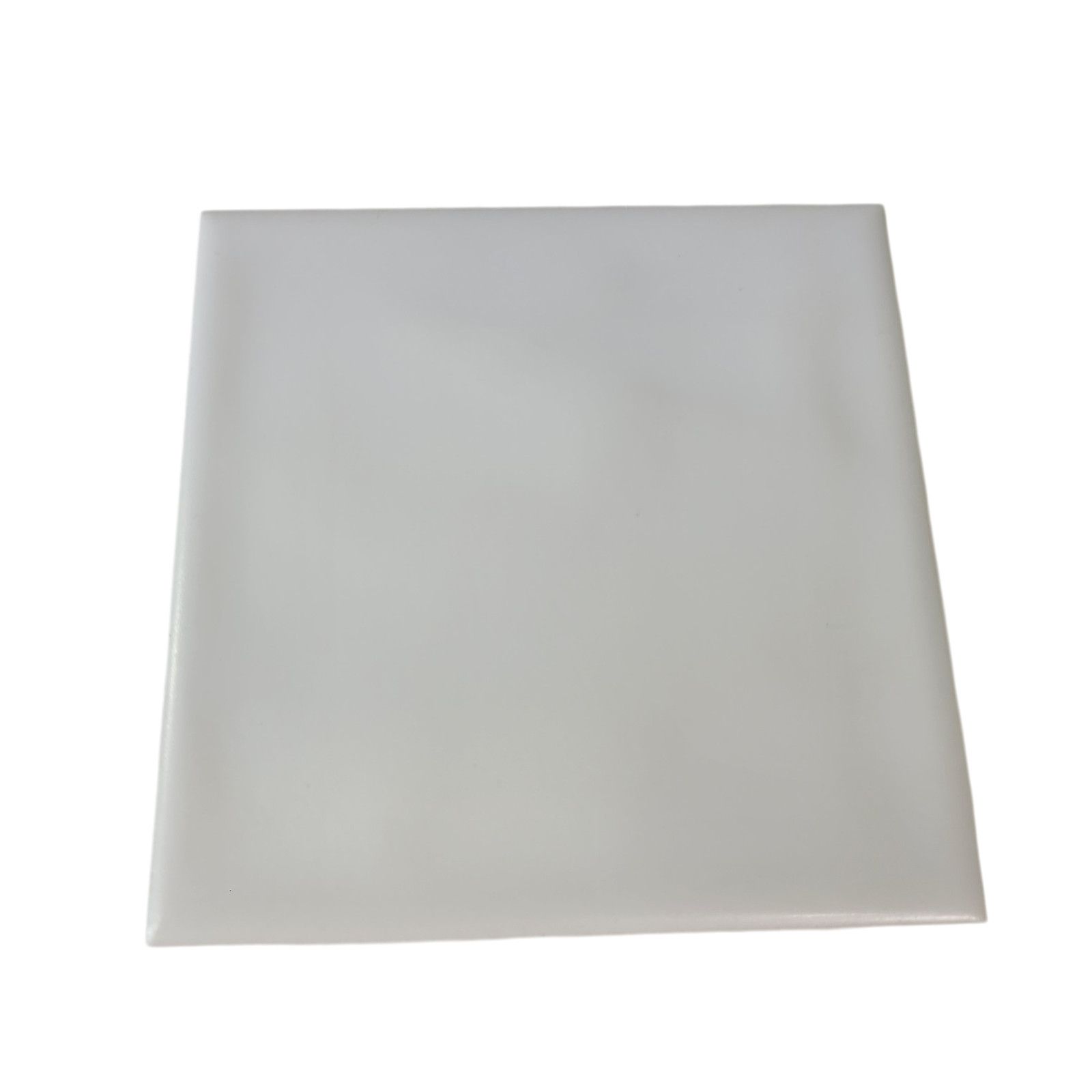 White Ceramic Florida Tile 4 3/8 in FT Subway Square Potters Touch Undulated