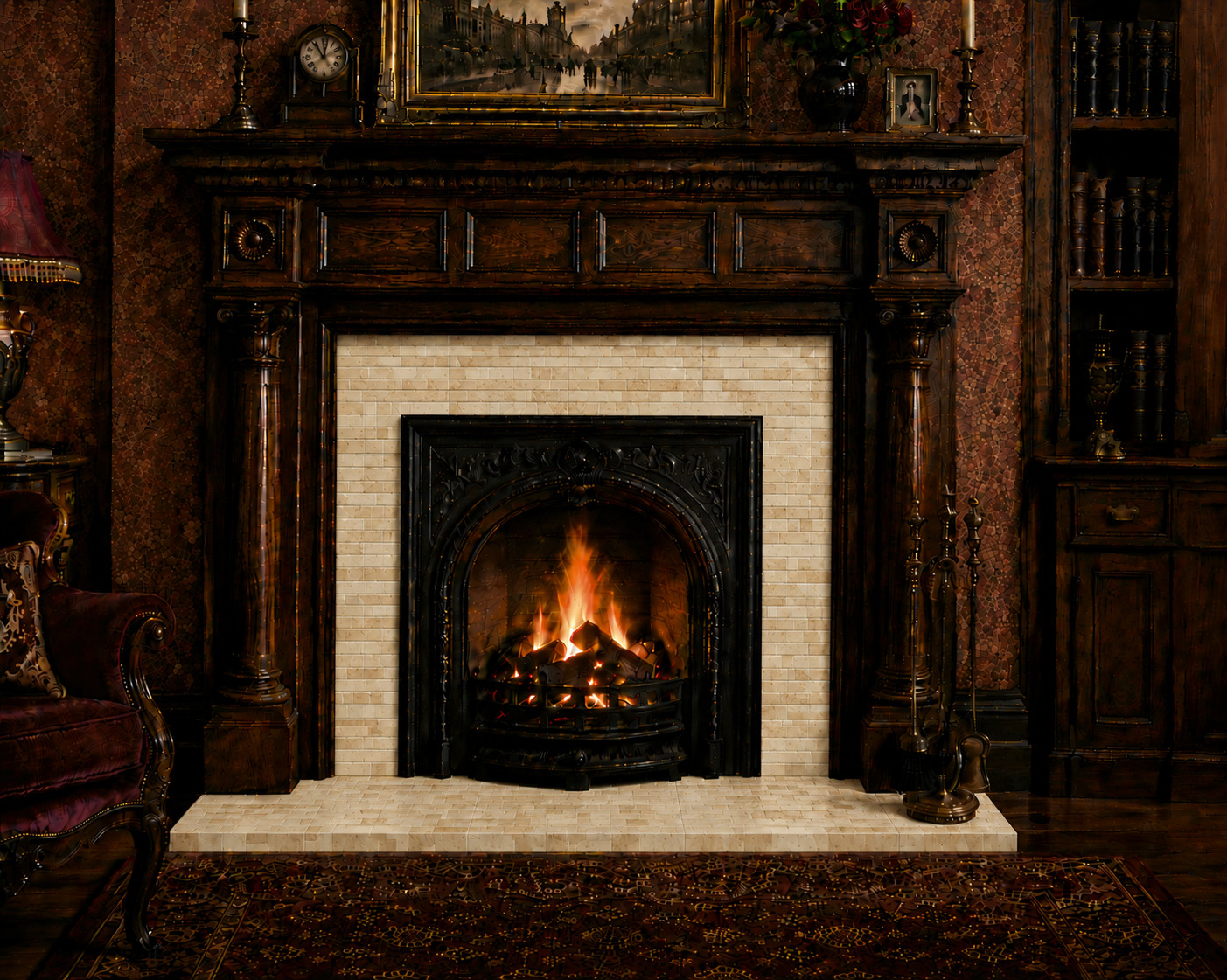 Victorian Fireplace Tile, antique Fireplace Tile , Subway tile 10 colors