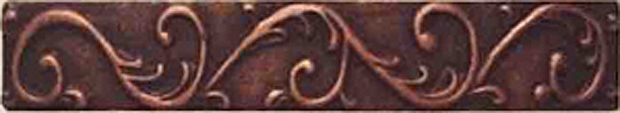 COPPER BORDER and LINER 2″ x 12″ x 3/8″ DECORATIVE WALL TILE (Romanesque Liner)