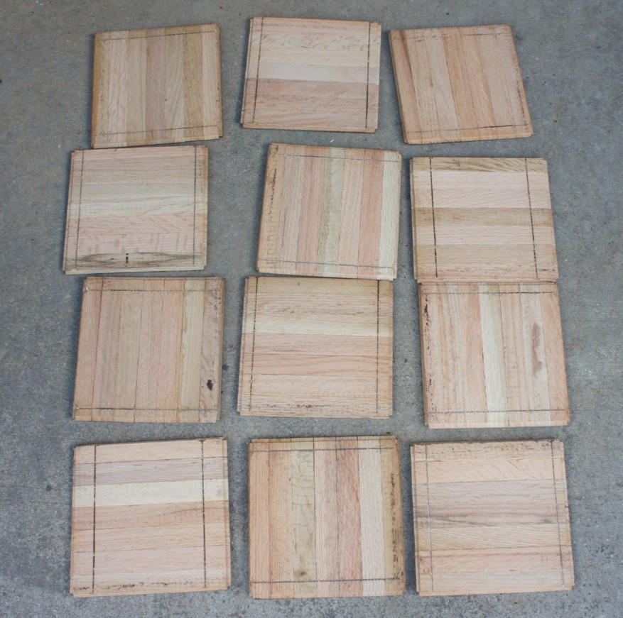Parquet Flooring 6″x6″x5/16″ Solid Oak COLOR TILE HONEY CLASSIC 12 pcs New USA