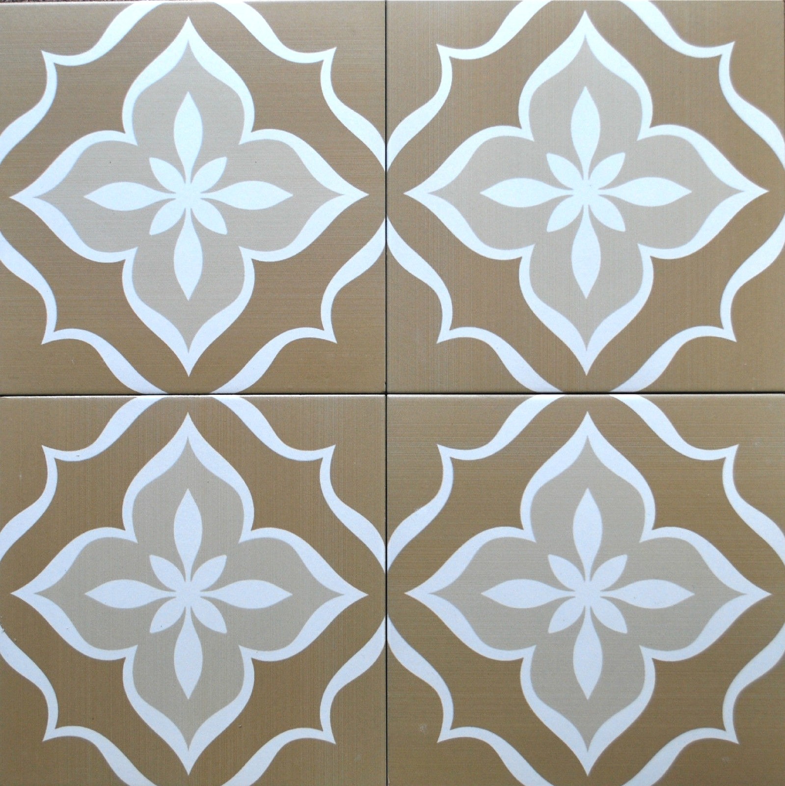 8X8 Flora Weathered Brown Porcelain Stoneware Tile Floor Kitchen (BOX OF 12)