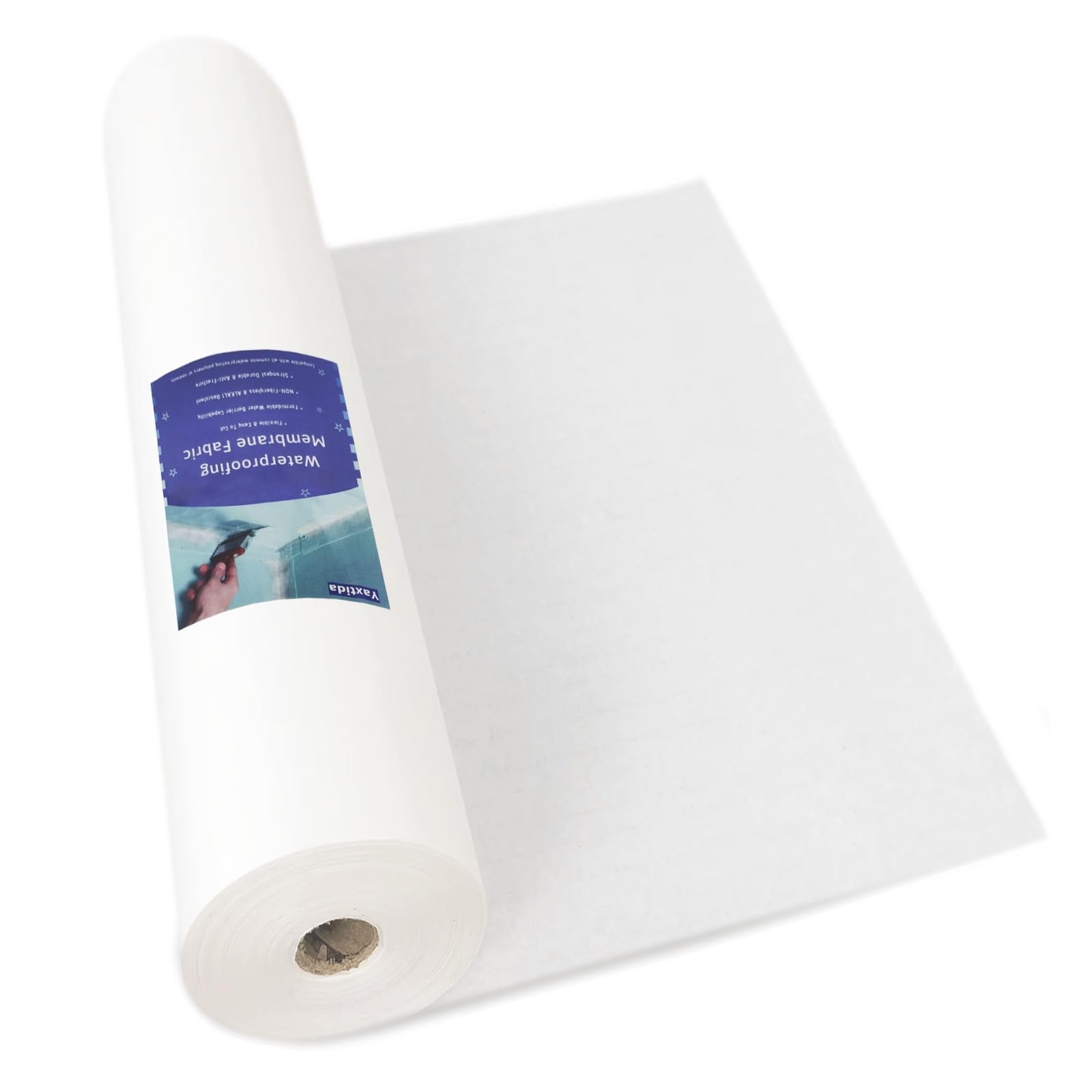 Waterproof Membrane Fabric 3.3×66 Ft, Anti-Fracture Geo Textile Mesh Tape for Sh