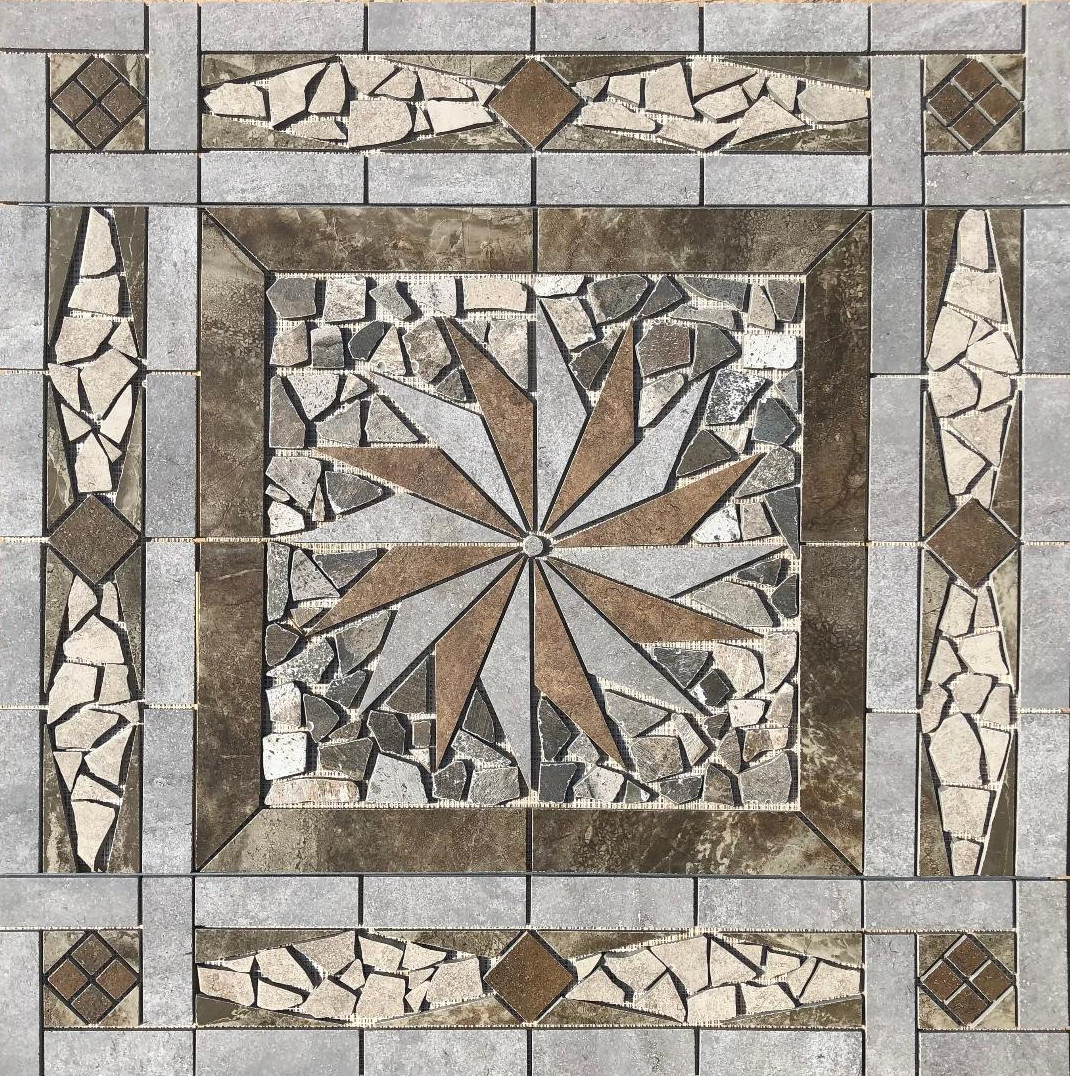 36″ x 36″ Tile Medallion Deco – Daltile Levaro & Avondale tile series