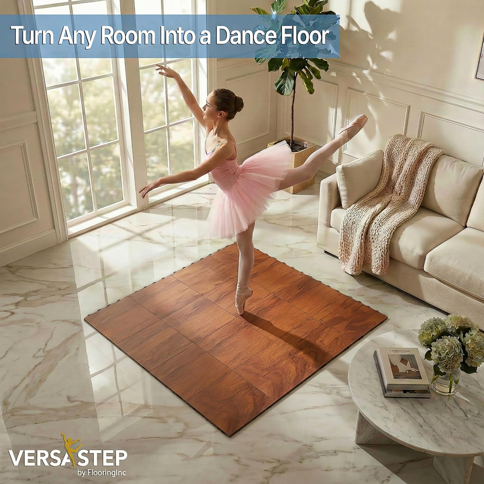Incstores Versastep By Flooringinc 12 X 12 Inch Interlocking Dance Floor Tiles