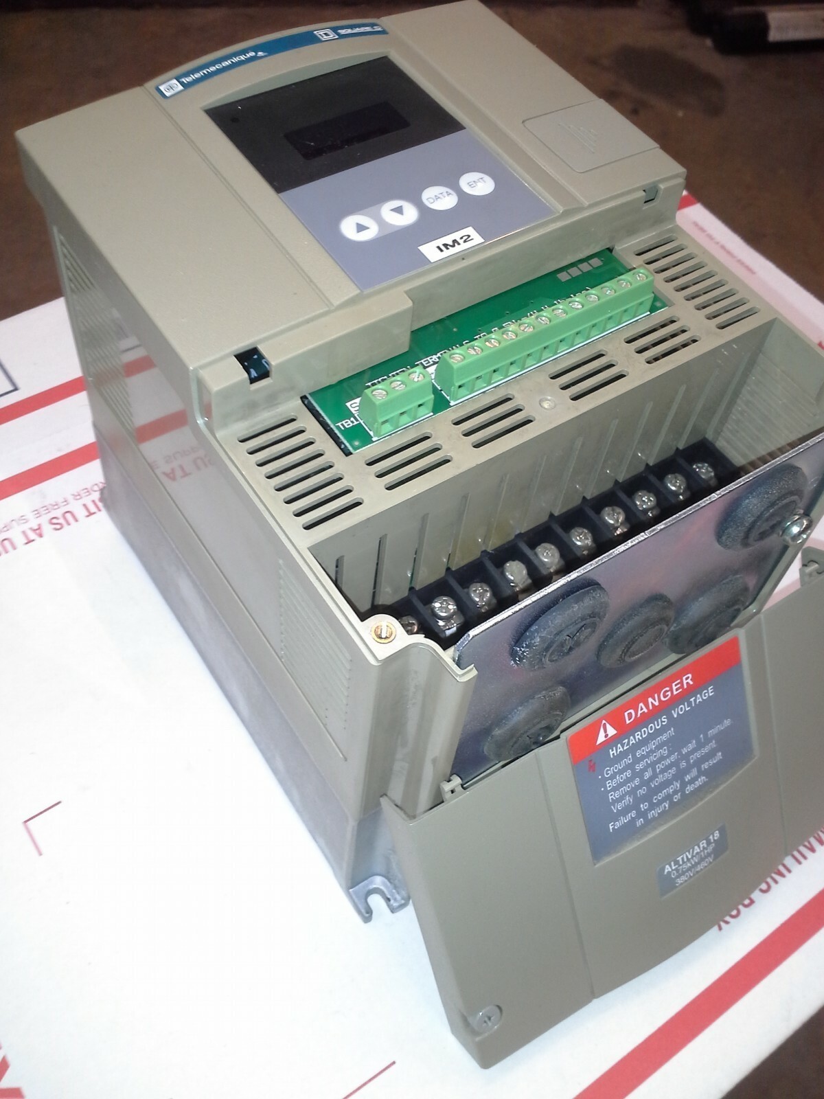 SQUARE D ATV18U18N4 1HP .75KW VFD MOTOR DRIVE FREQUENCY CHANGER TELEMECANIQUE