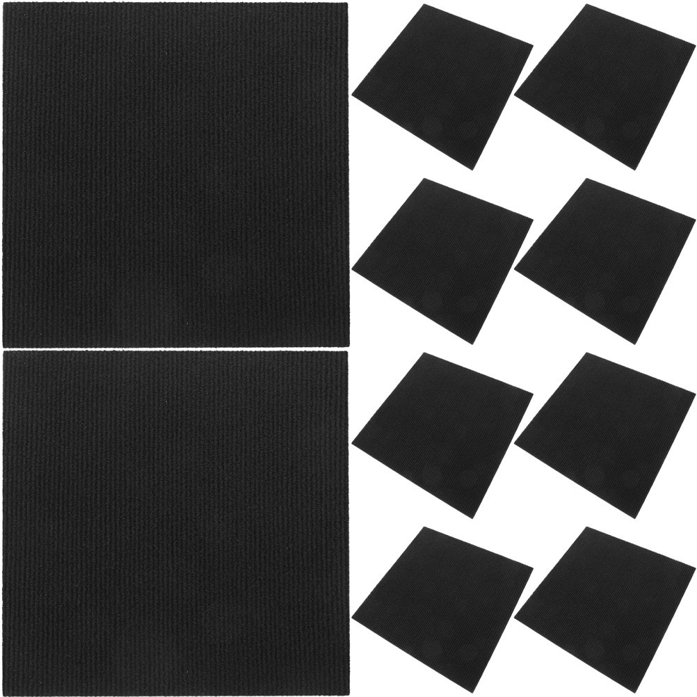 10 Pcs Peel and Stick Tile Adhesive Floor Carpet Tiles for Covering Floors