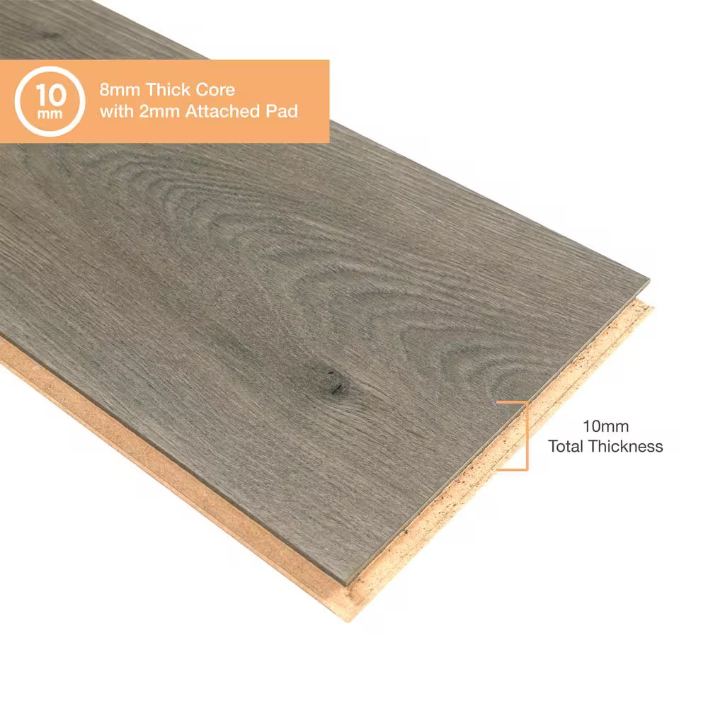 XP+ Stone Haven Oak 10 Mm T X 7.4 In. W Waterproof Laminate Wood Flooring (24.5