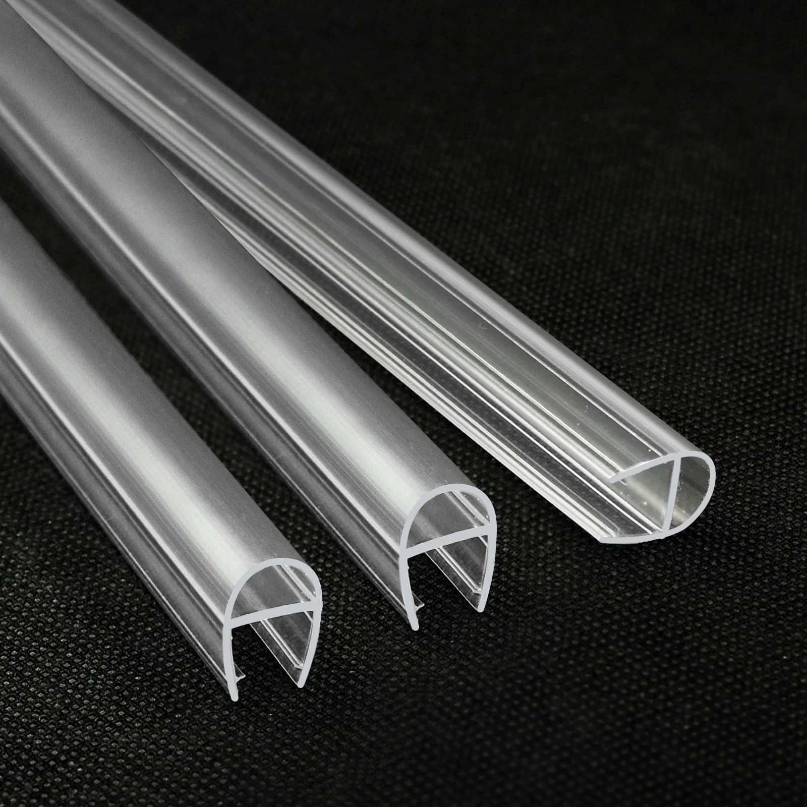 3PCS x 39 Inch Shower Door Seal for 5/16”(8mm)- For Side, Clear