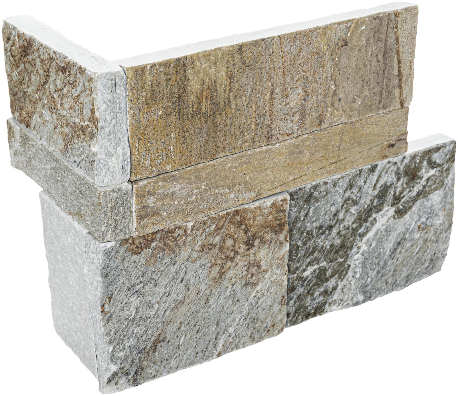 Ackland AKPLPM9X18FCR-CA 9 in. x 18 in. Splitface Marble Stacked – Glacier Gris