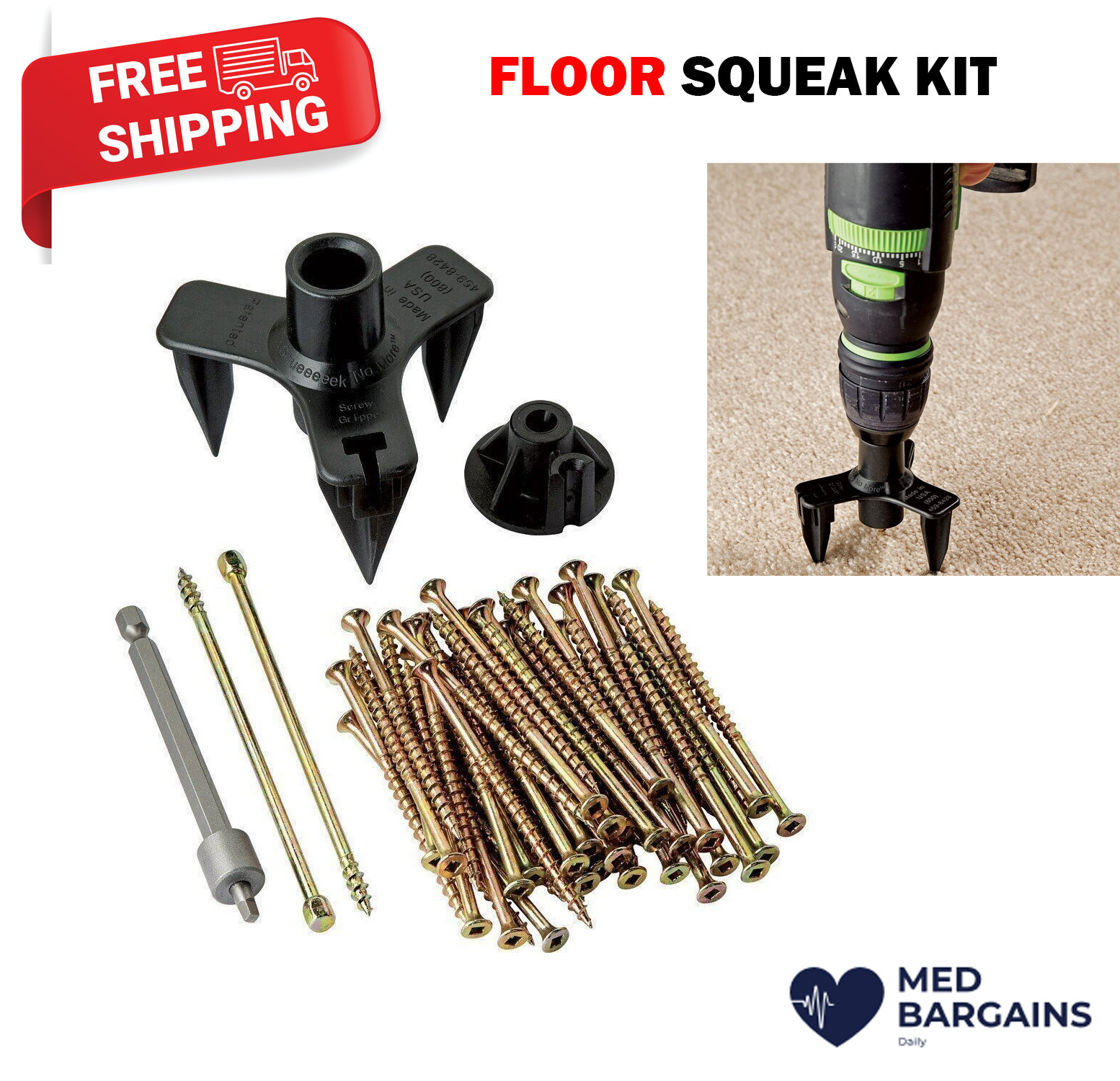 O’Berry 3233 Squeeeek No More Floor Repair Kit
