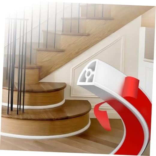 Flexible Quarter Round Molding (13 Ft / 156 Inch) – Waterproof Self 157in white