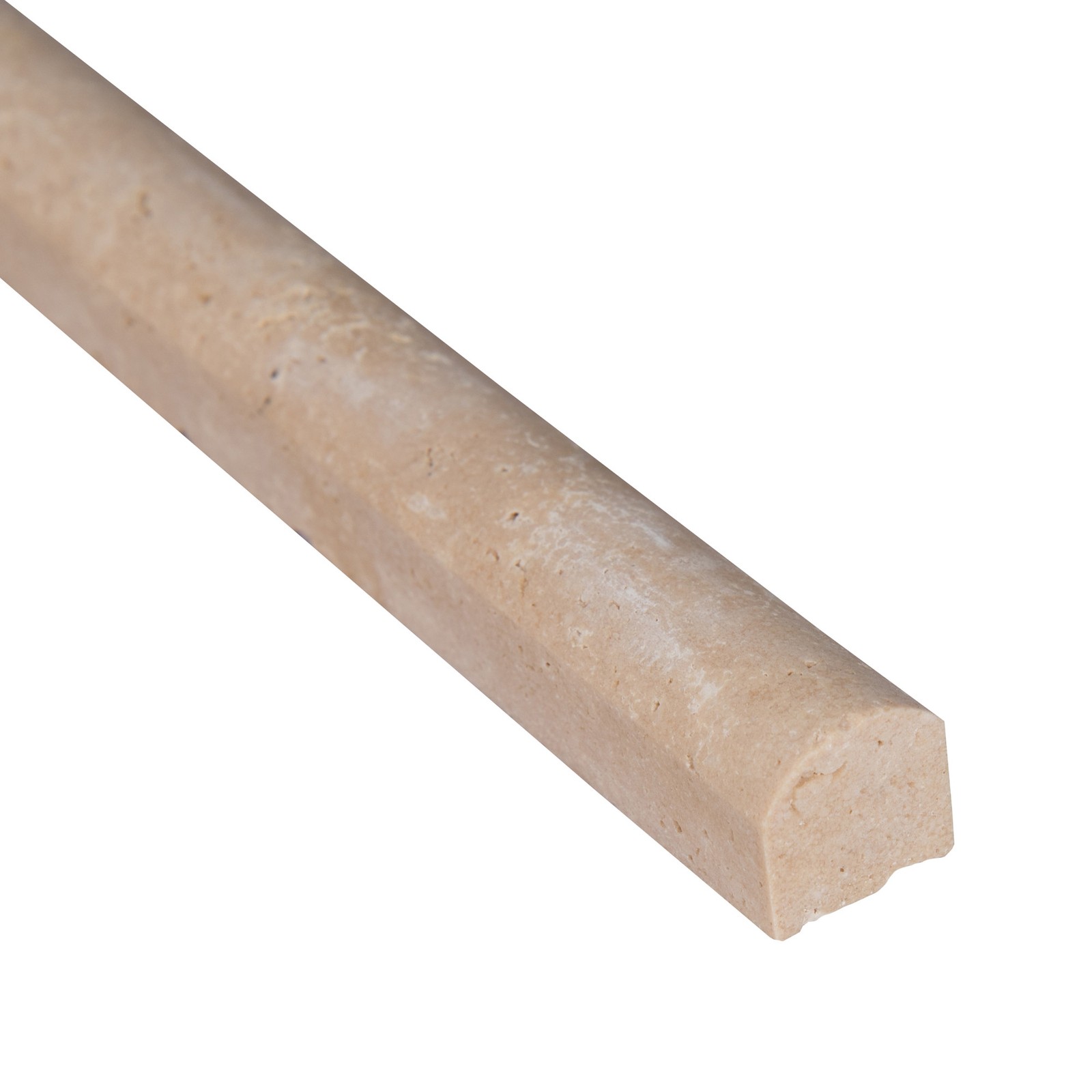 Ackland AKM-S-MAPEH Marzana 12″ x 1″ Honed Travertine Thin-Set – Off White