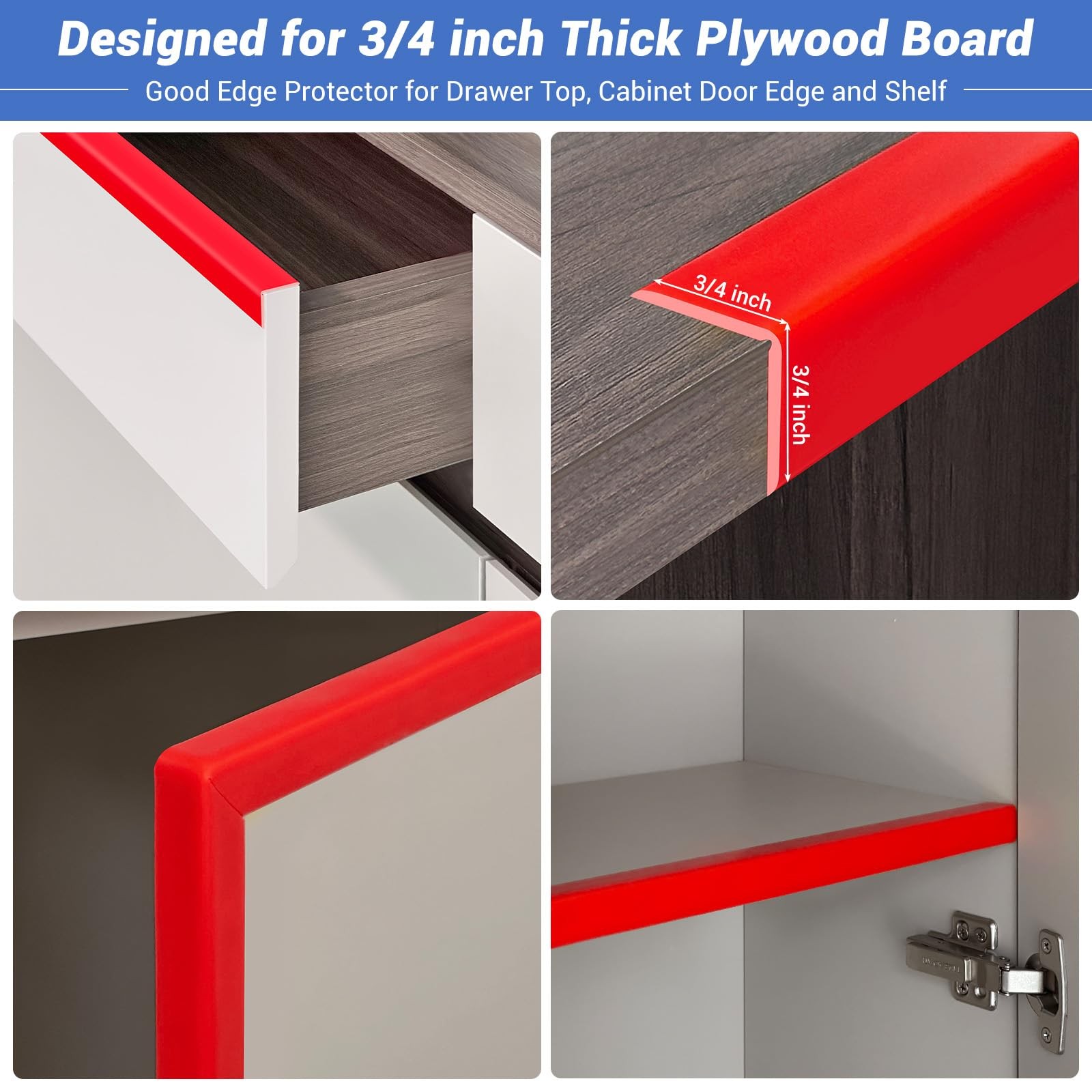 Wall Corner Protector, Peel and Stick Wall Corner Trim, Flexible Rubber Moldi…
