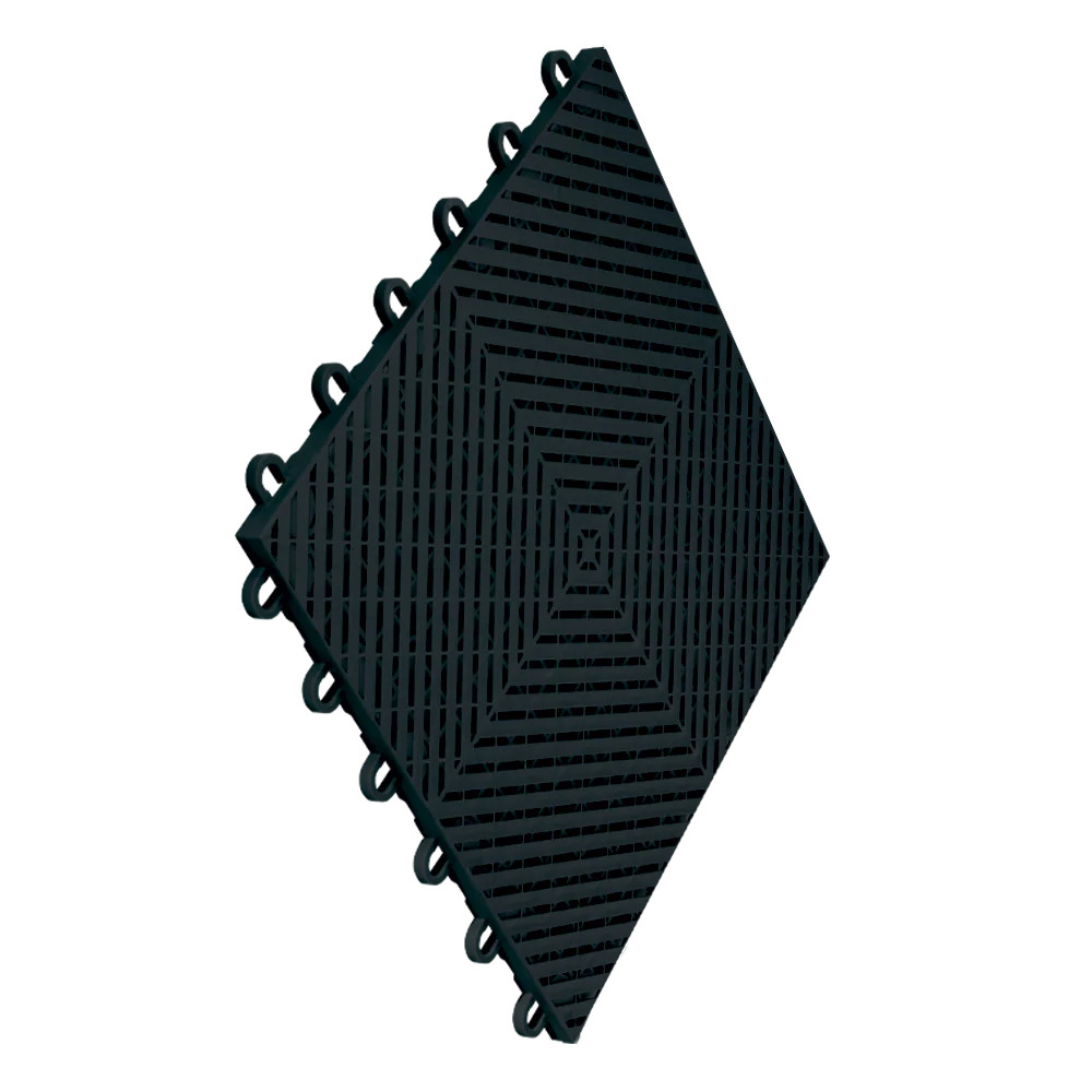 Ribtrax Smooth 12-SERIES Jet Black 12”x12” 10-pack ( 10 SF per 10-pack )