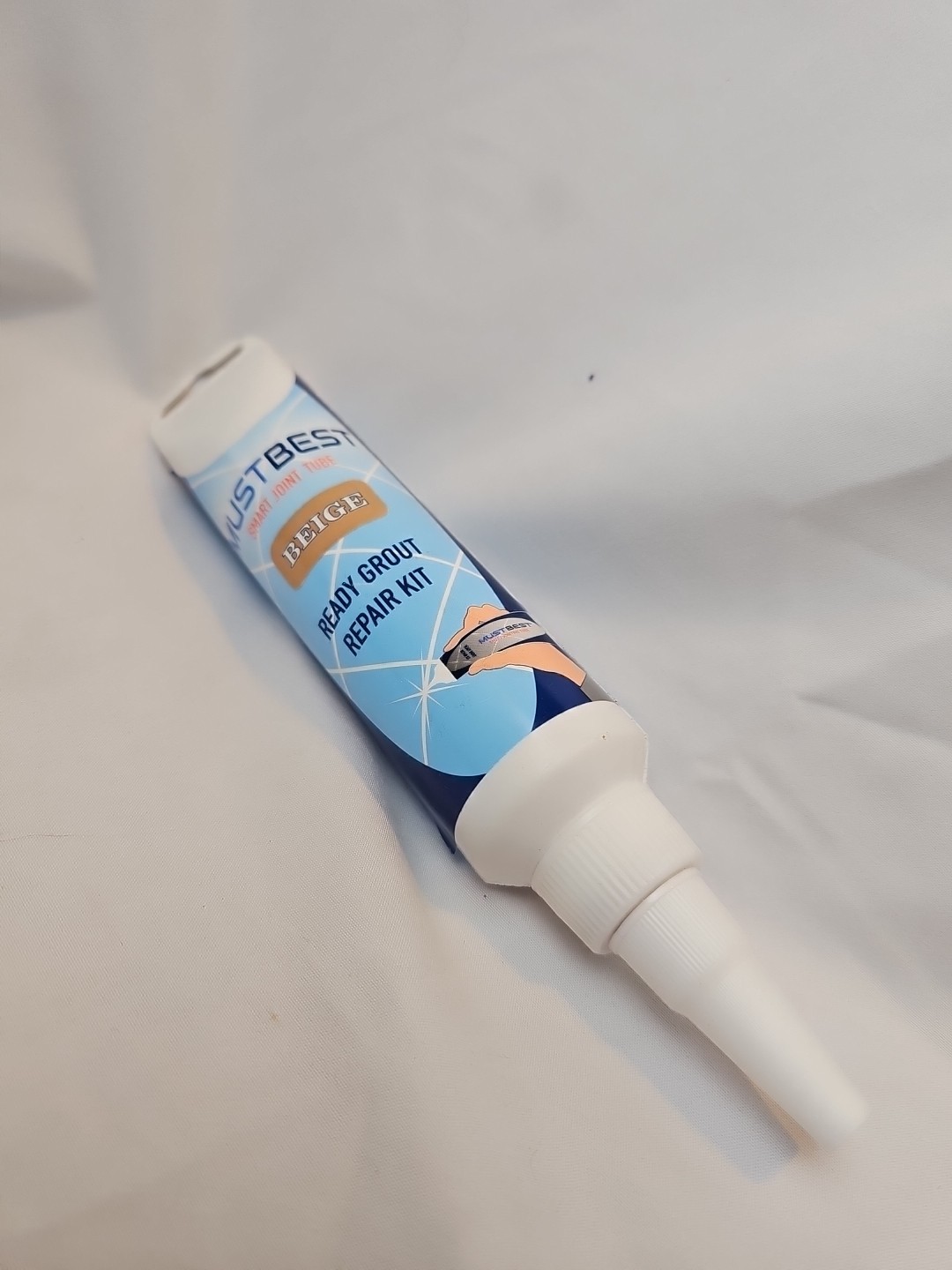 Tile Grout Repair Kit, Beige 8.8 Oz Fast Drying Grout Filler Tube Repair