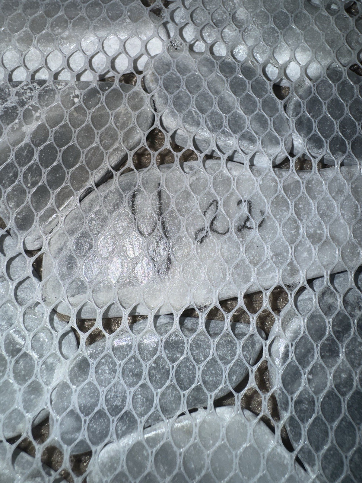 Ice Blue Pebble Honed Marble Mosaic Tile 12×12 Shower Floor Backsplash Mesh