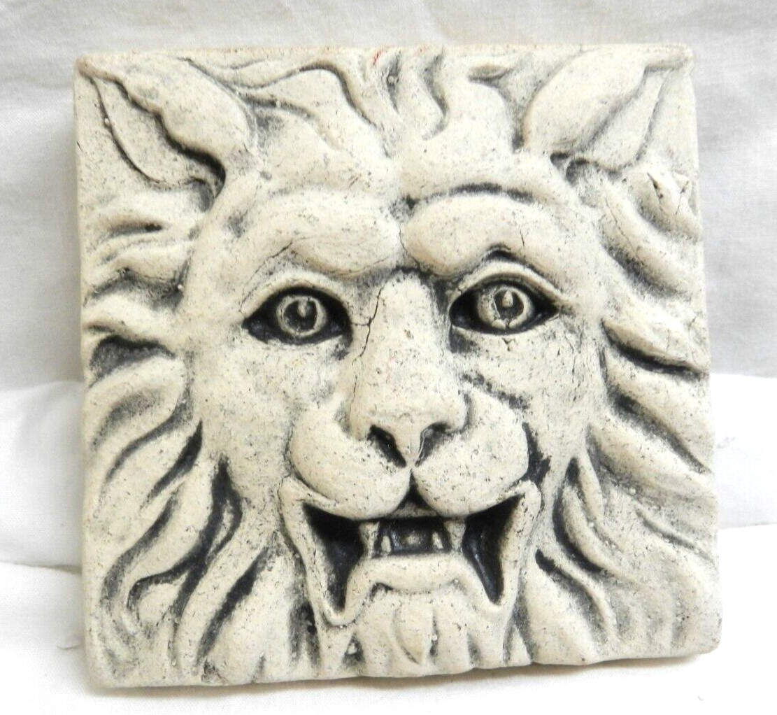 A PAIR OF David Ellison Pottery Tile LION 3 3/4″x63 3/4″ HEAVY Pewabic Pottery