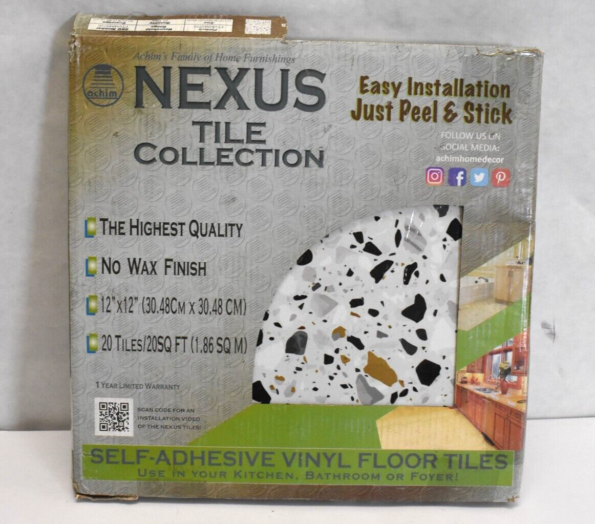 Nexus Mosaic Self Adhesive Floor Tile Vinyl 12″ x 12″ FTVMA45720 Pack of 20