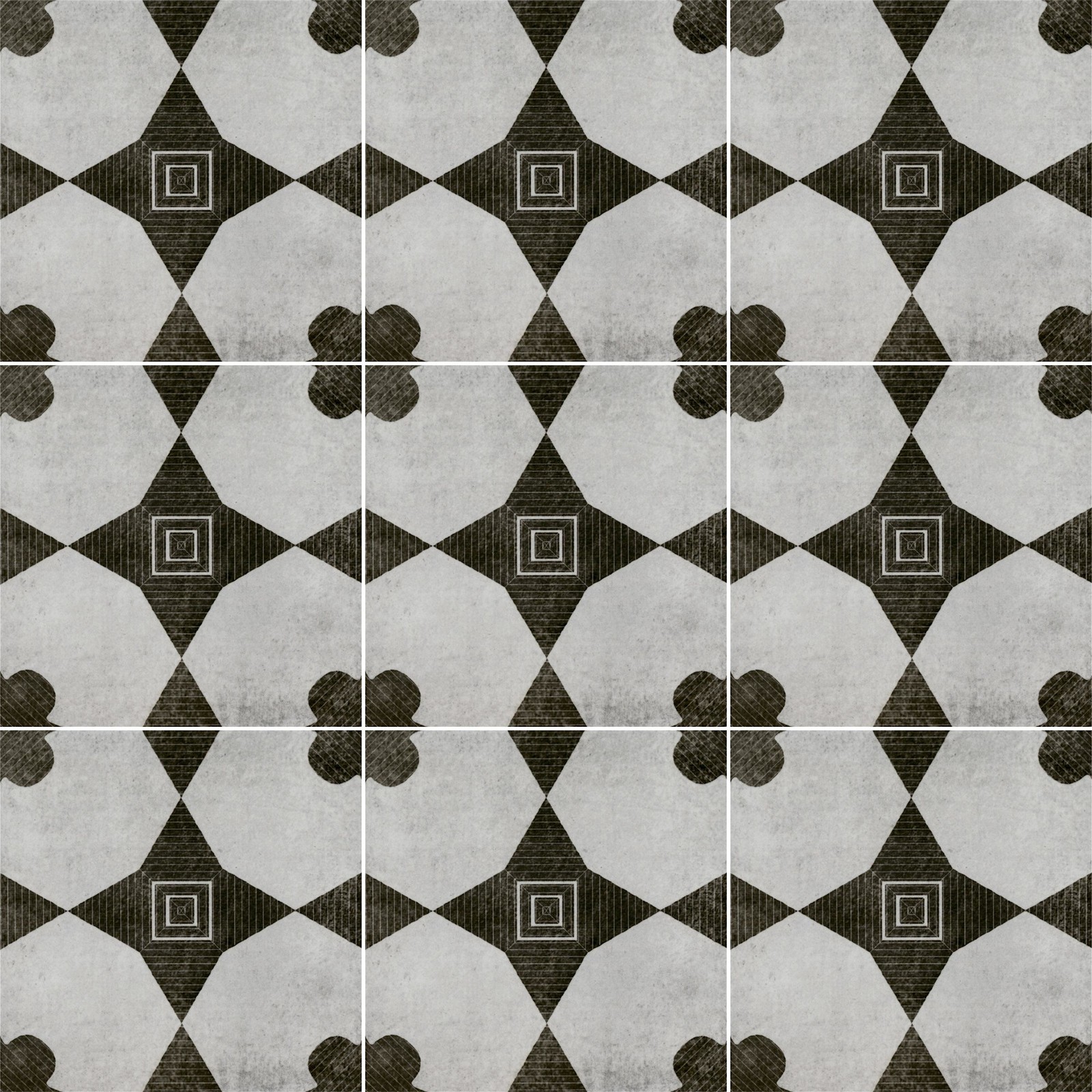 Ackland AKNPTAMA8X8M-PL Amara – 8″ x 8″ Porcelain Encaustic Floor – Estara