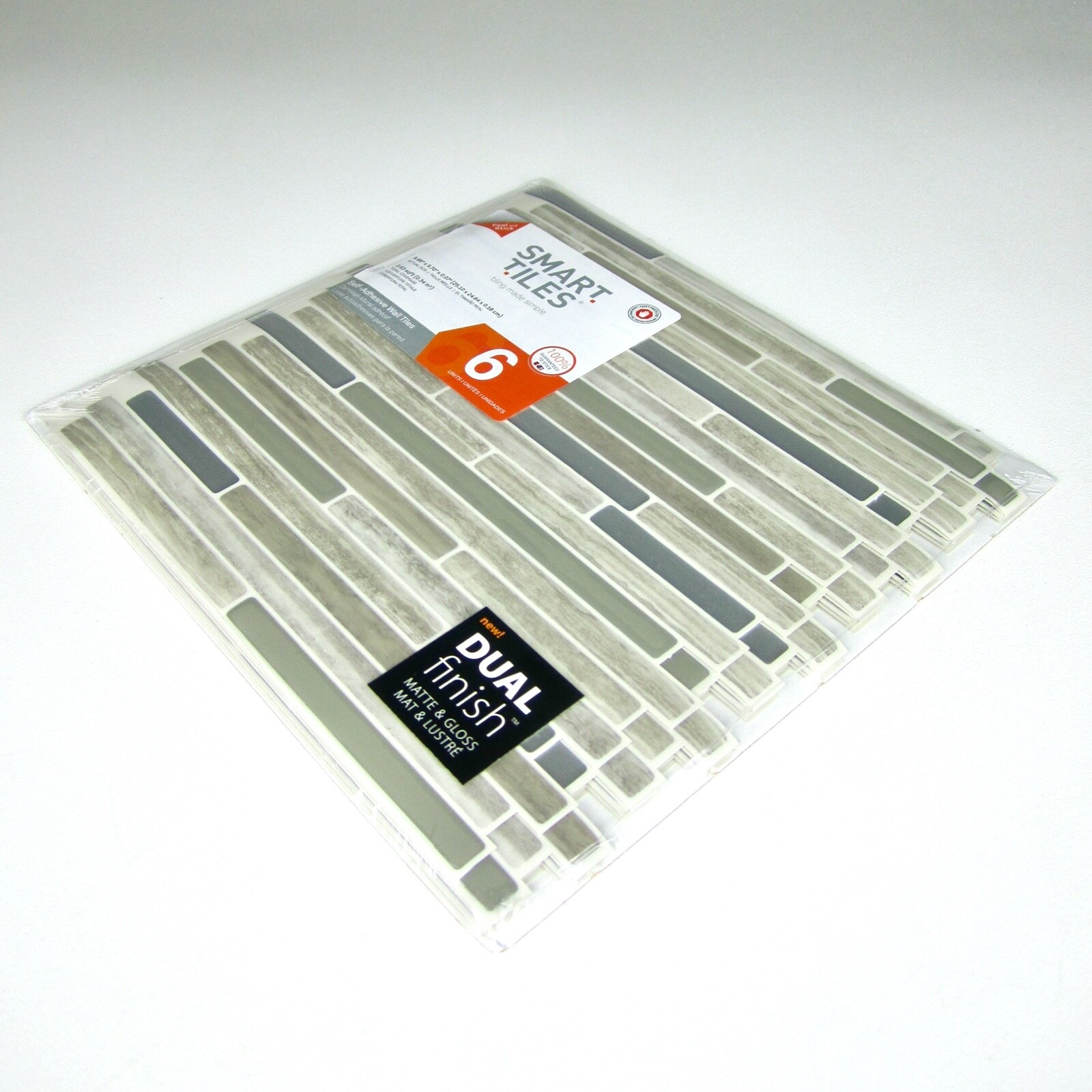 SMART TILES (Capri Taupe SM1069-6) 9.88″ x 9.70″ (6 sheets) Peel & Stick Mosaic