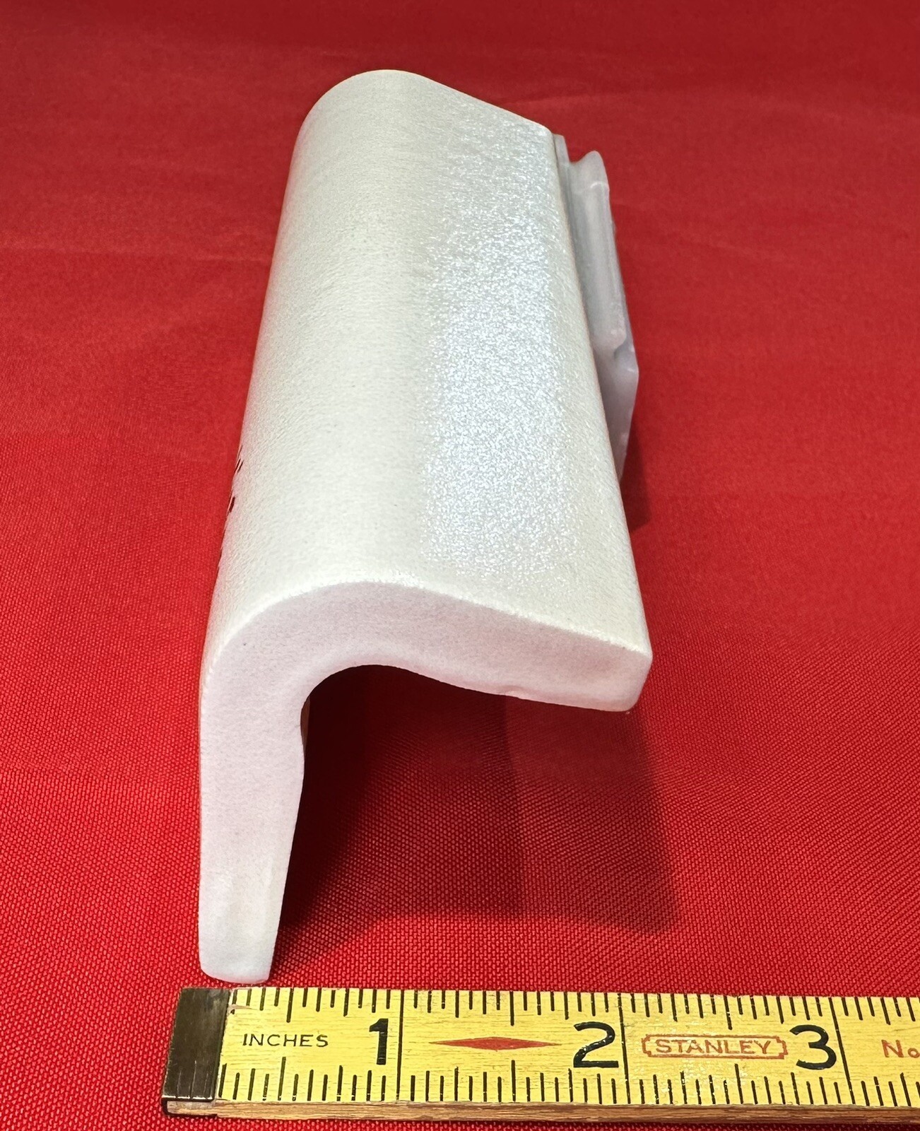 1pc. Off-White V-Cap Crystalline Ceramic Tile: Counter-Top Edging American Olean