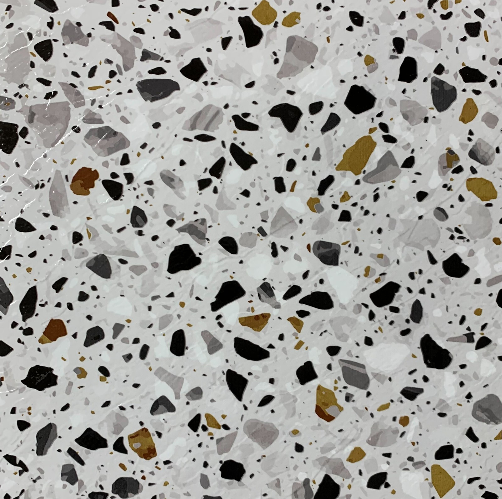PowerSellerUSA Vinyl Self Adhesive Floor Tiles 20 PCS 12″ x 12″, Mosaic Pattern