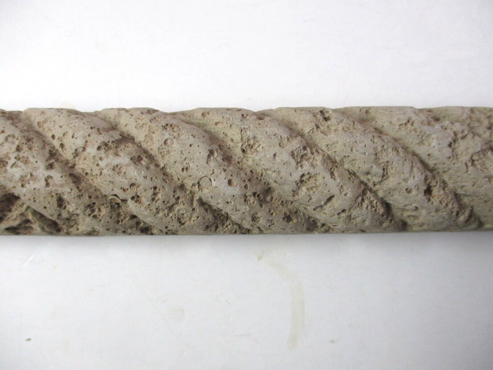 1 Trim Tile Angora Canada Ceramic Clay Brown 7-7/8″ X 1-1/4″ Roped Matte Border