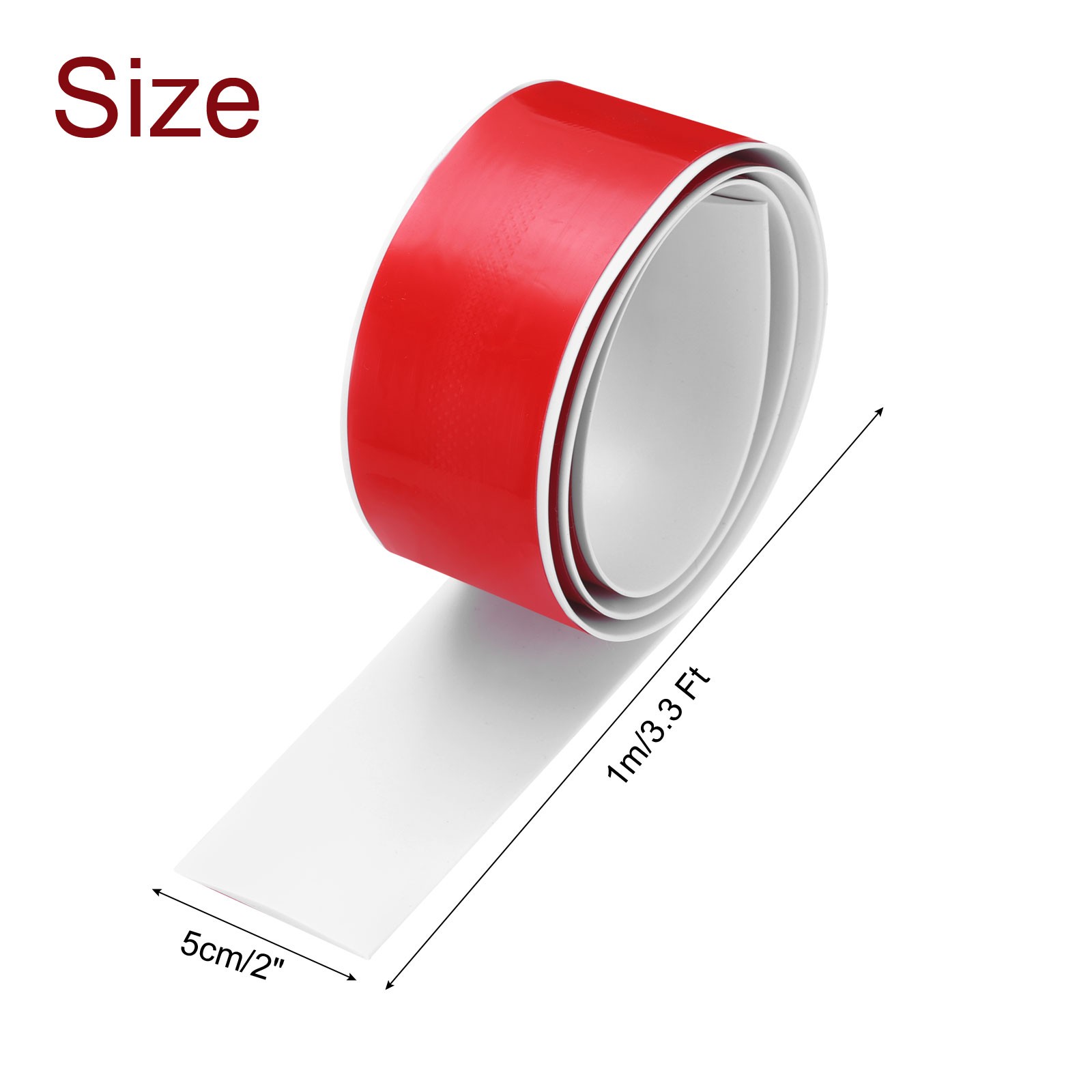 3.3Ft Floor Transition Strip Self Adhesive 2″ Flooring Cover Strip White