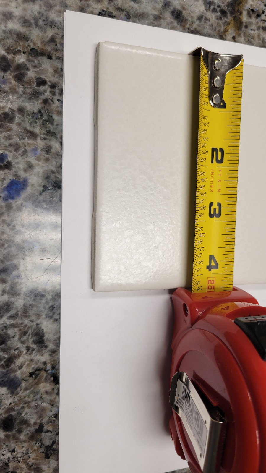 White Crystal Tone 4×4 in. (4 1/4 x 4 1/4) Flat Bath Tile Kitchen Shower #004