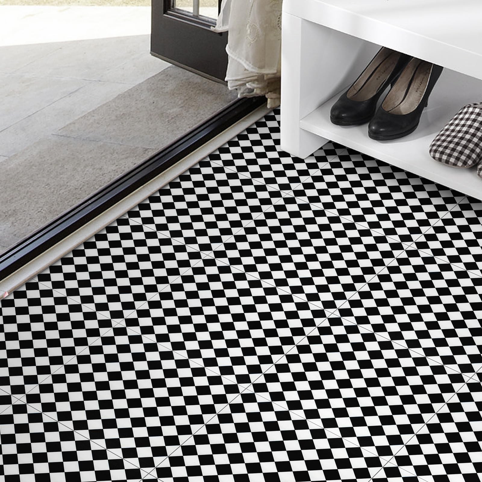 Peel and Stick Floor Tile: 30pc 11.8 * 11.8in Self-Adhesive Waterproof Vinyl …