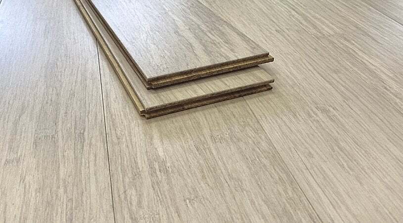 8″ Sample Piece – Ambient® Studio White Strand Woven Bamboo Flooring