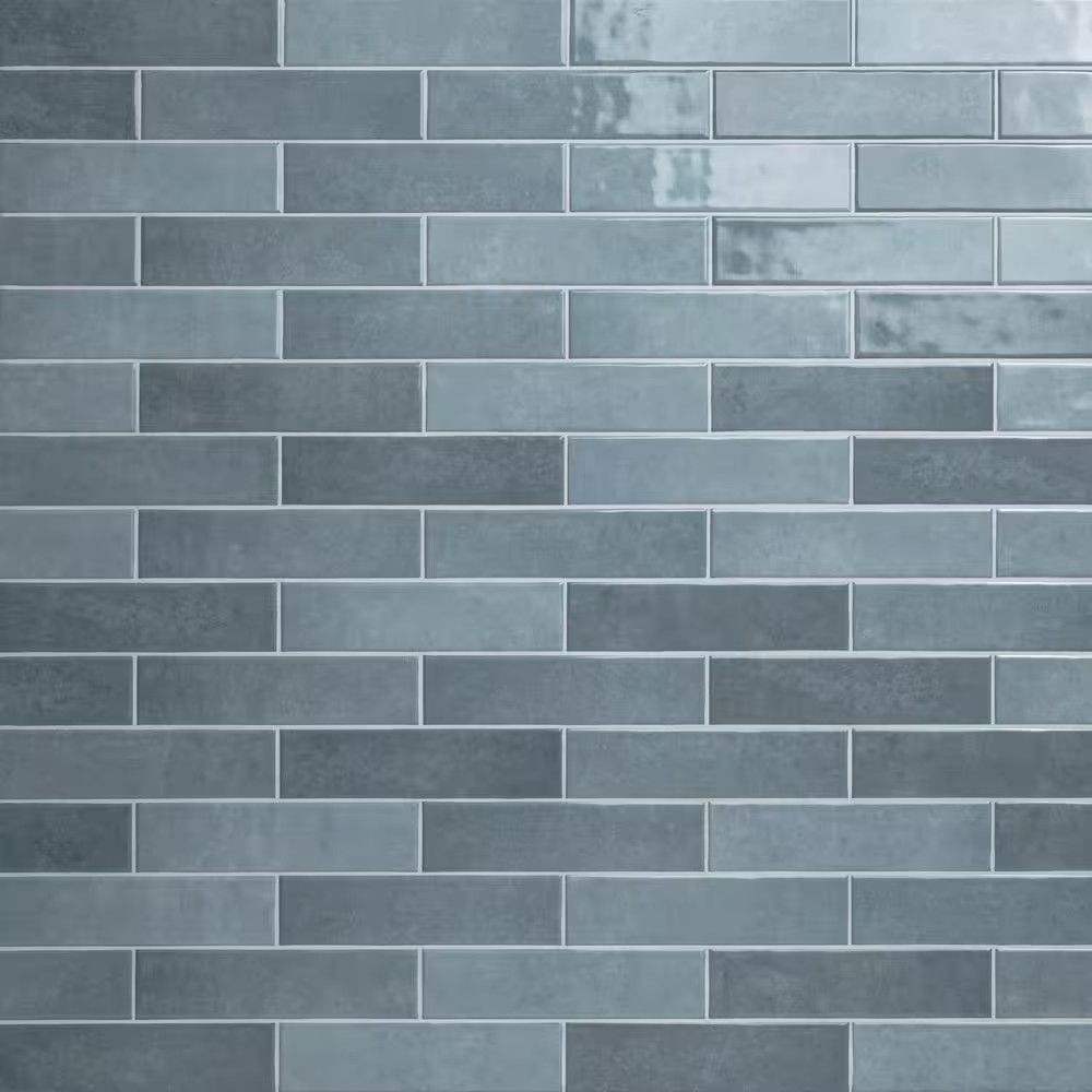 Lakeview Denim Subway Wall Tile, 3 In. X 12 In. Glossy Ceramic Wall Tile (5.5 Sq