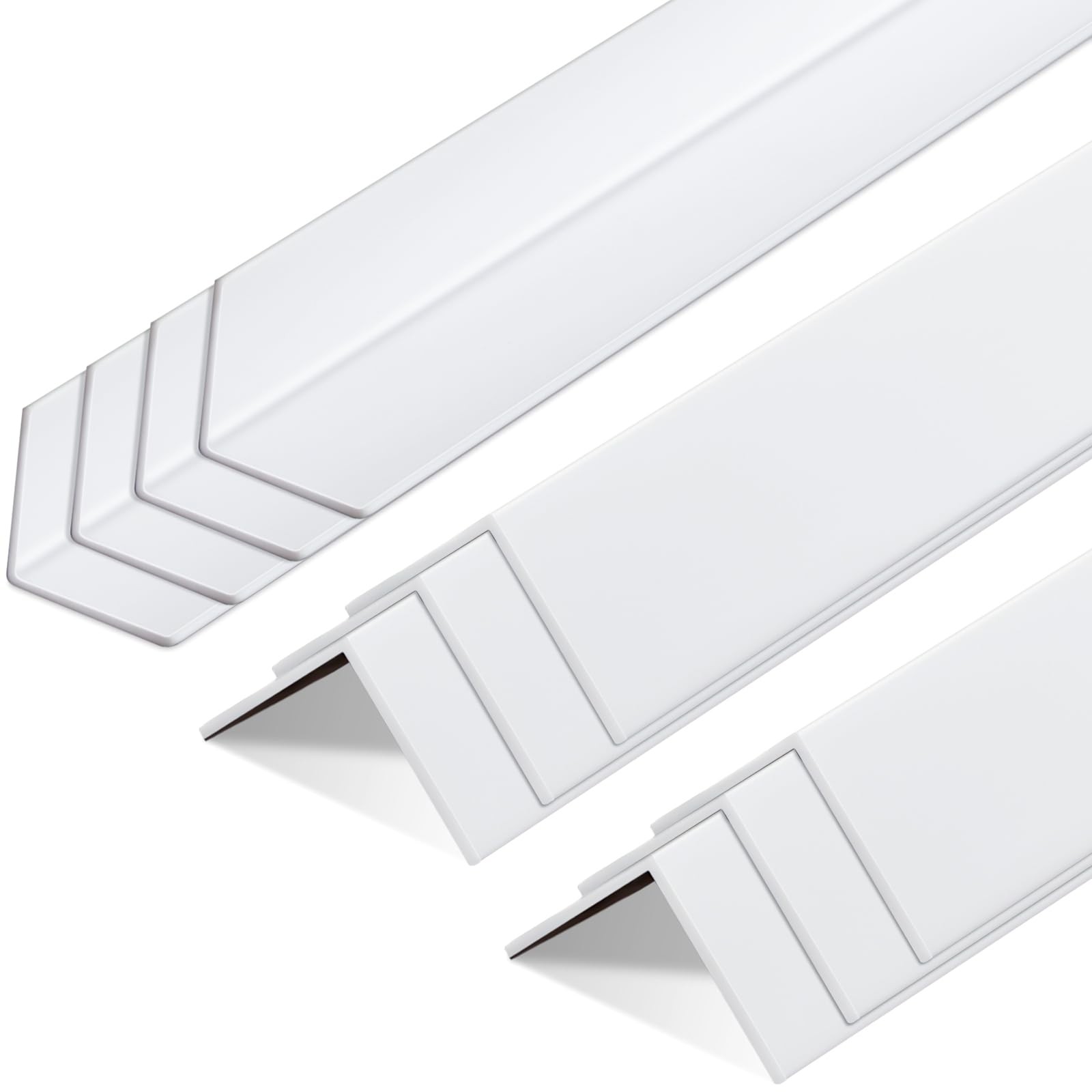 10 Pcs Wall Corner Protector Guards, Vinyl 1-1/8 x 36 Inches Corner Trim Mold…