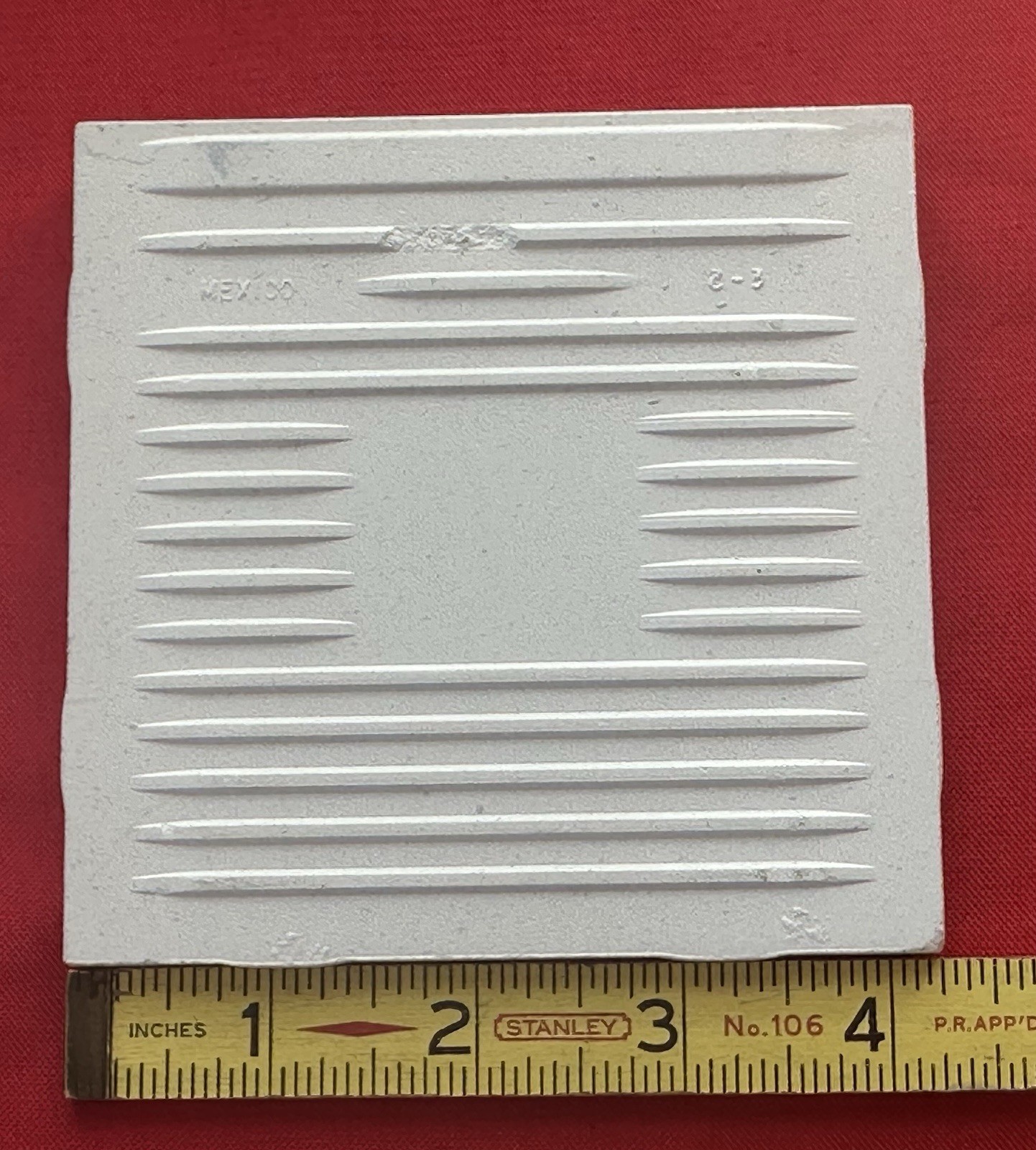 1 pc. Ice Gray #K-176: Glossy Bullnose Ceramic Tile by Daltile: 4-1/4″ New Stock