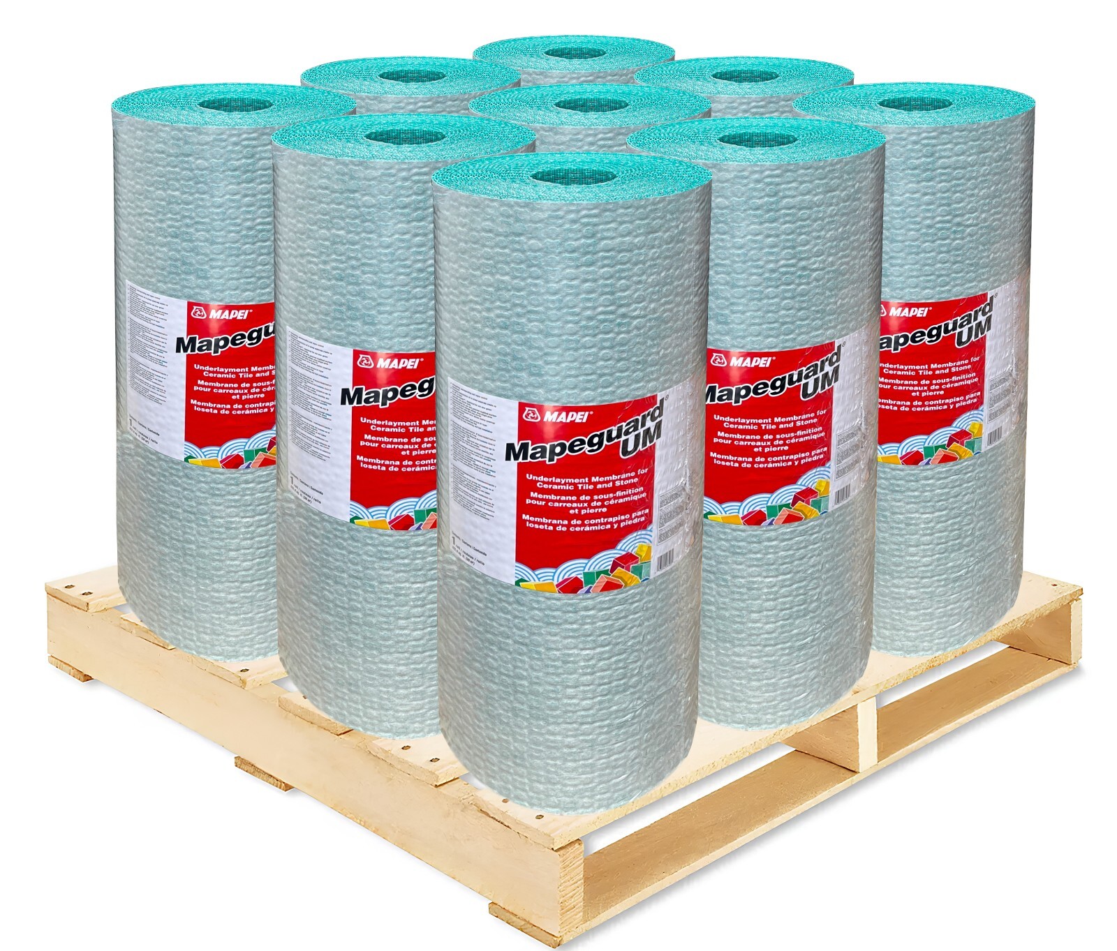Mapei 2850930 Mapeguard UM 1/8″ Uncoupling Waterproof Membrane 323 Ft² (9 Rolls)