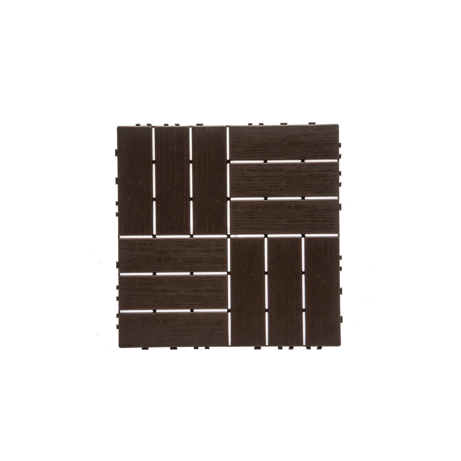 Interlocking Deck Tiles 68-Pack, 61.60 Sq.Ft, Waterproof, Composite Wood-Resin,