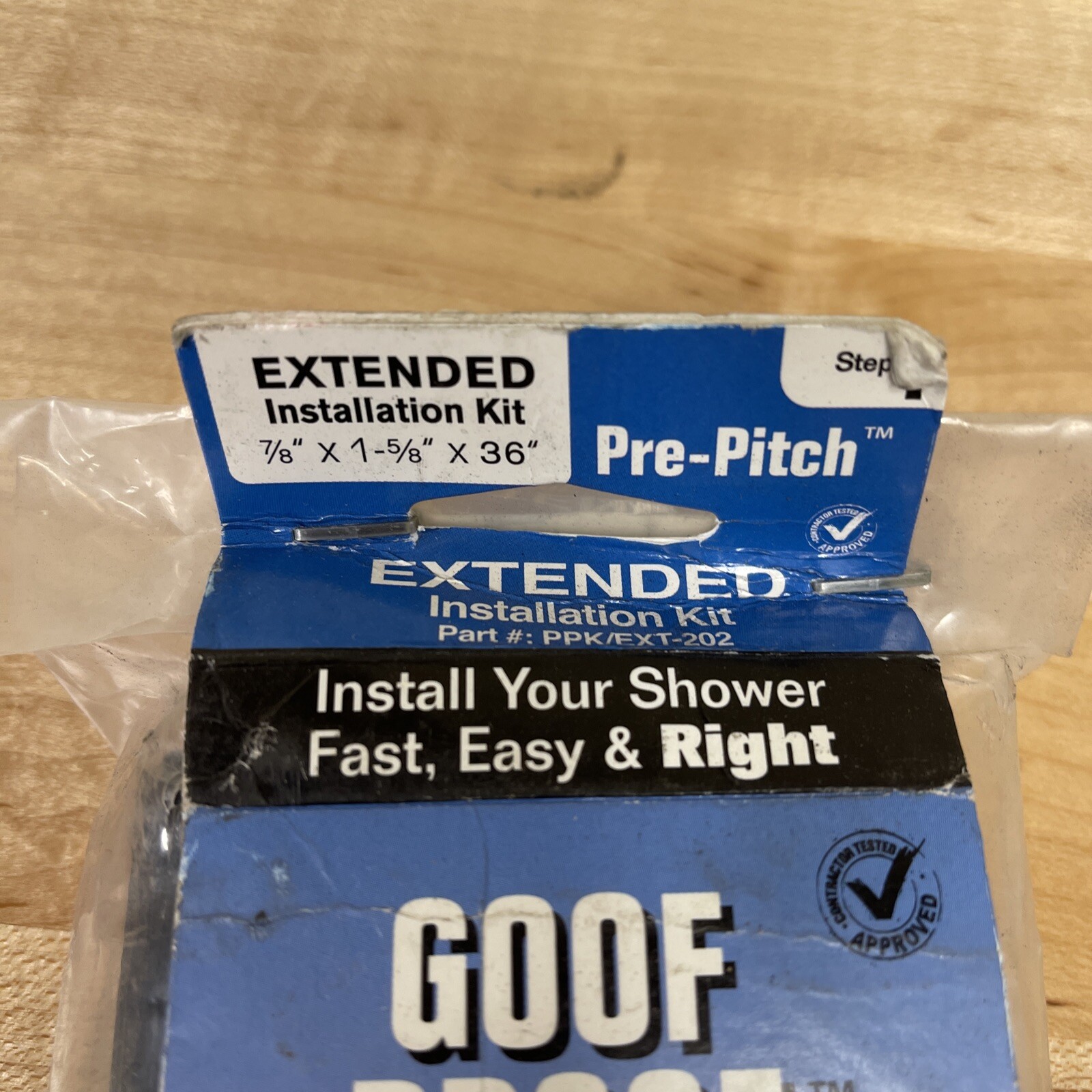 Goof Proof Shower PPK/EXT-202 Pre-Pitch Extended installation kit new