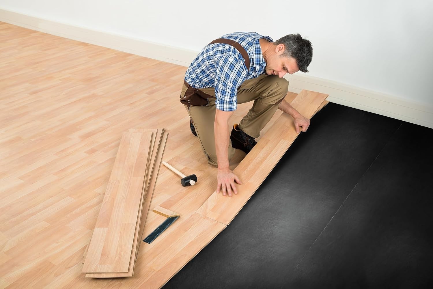 360 Sq Ft Flooring Underlayment for Vinyl & Laminate – Sound & Moisture Prote…