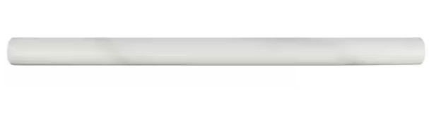 Greecian White Pencil Molding 0.75 in. x 12 in. Polished Resin Wall Tile