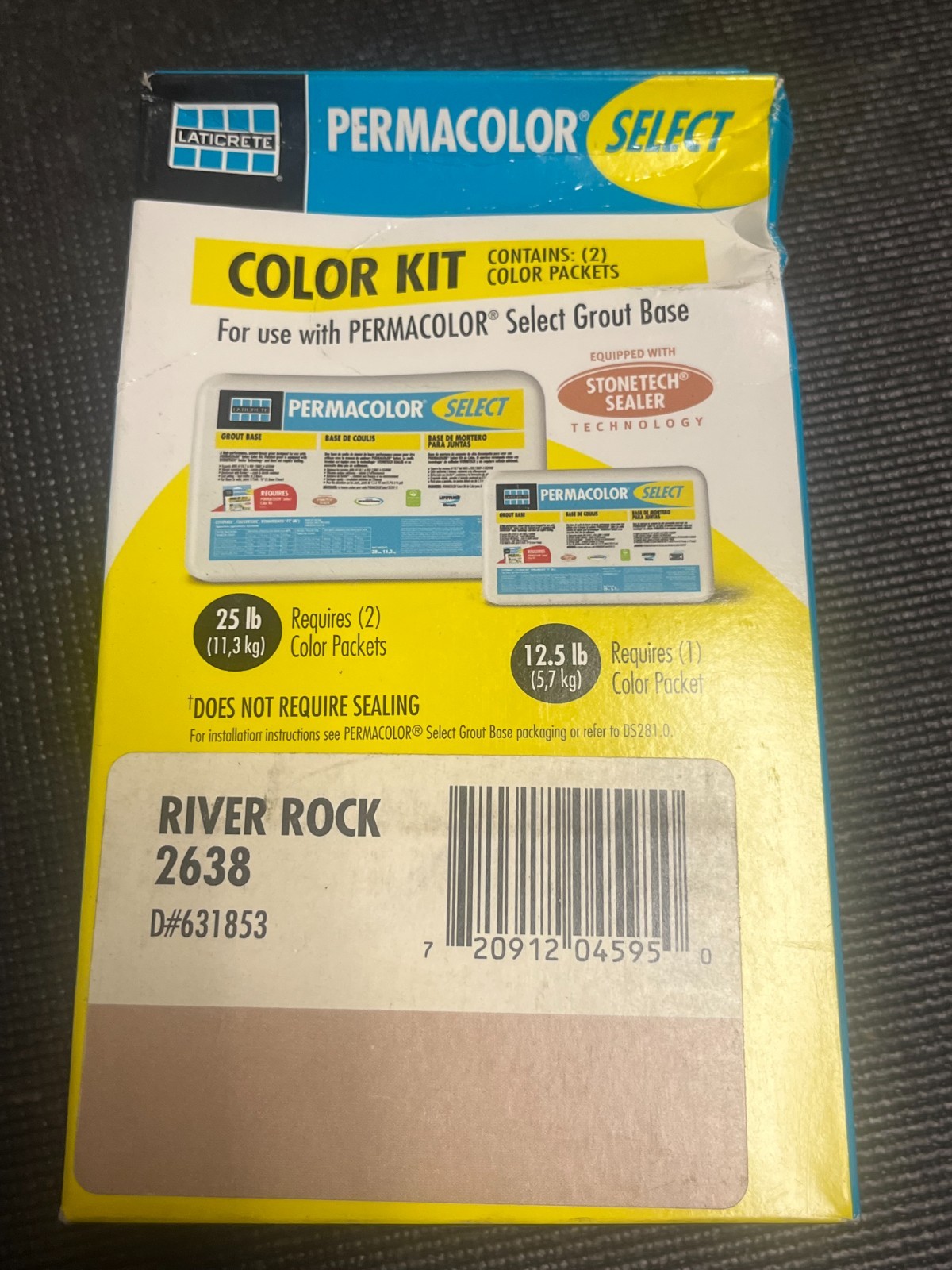Laticrete Permacolor Select River Rock 2638 Grout Color Kit Lot of 10 New