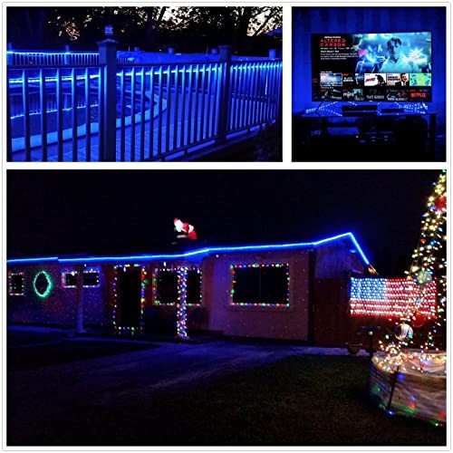 100Ft LED Rope Lights, 110V Outdoor Rope Lights Waterproof 100 ft Blue