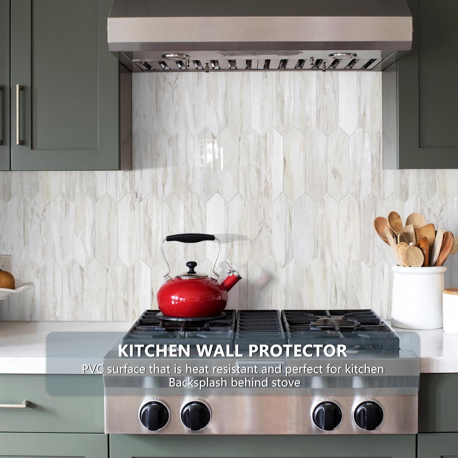 1 Sheet Glossy Wood Marble Grain Backsplash Tile Peel and Stick, 12.8 x 12.8 …
